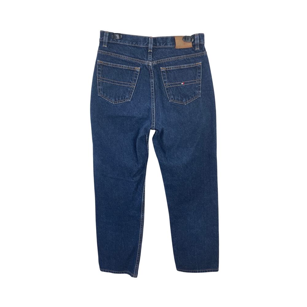 Y2K Vintage Tommy Hilfiger Perfect T Straight Leg High Rise Cropped Jeans‎ SZ 10 - Picture 2 of 6